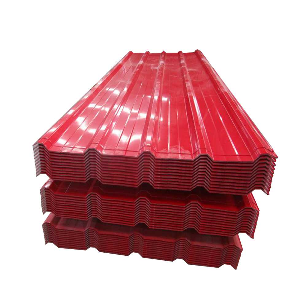 Red Preprinted Galvanized Corrugated Iron Alumina Steel Roof Red Coloured Sheets Galvanized Wall Price