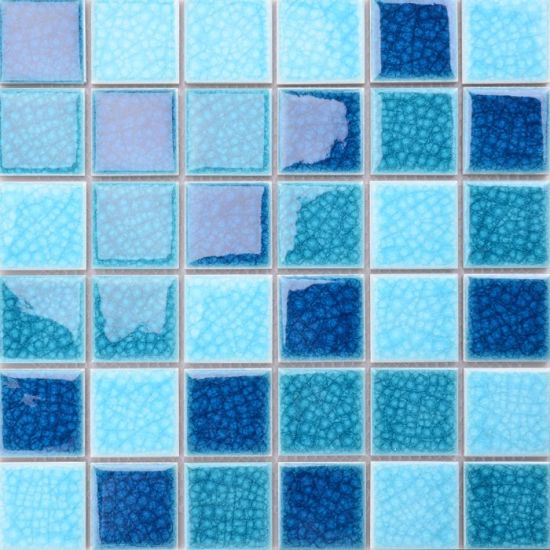 Blue Glazed Ceramic Tile