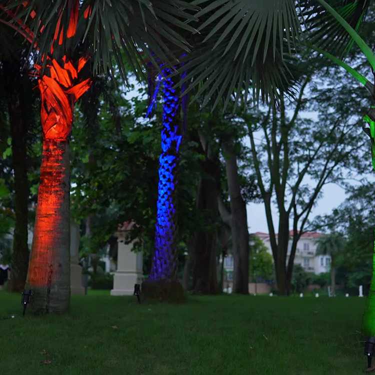 5w colorful lighting bollard led garden landscape home or commercial decoration