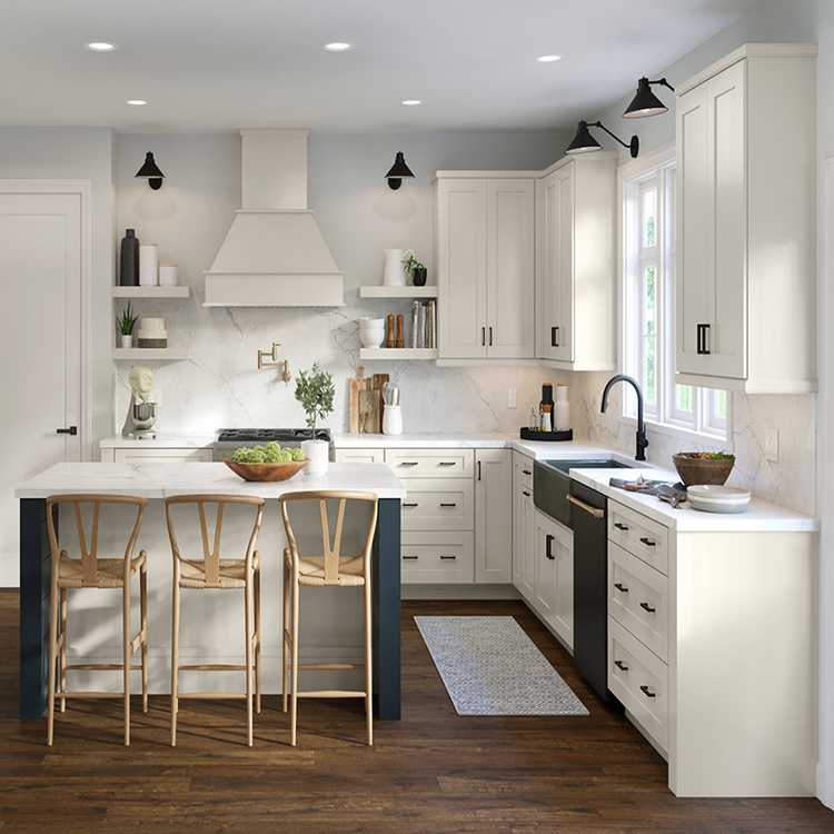Building construction material kitchencabinet high performance premium white shaker kitchen cabinet