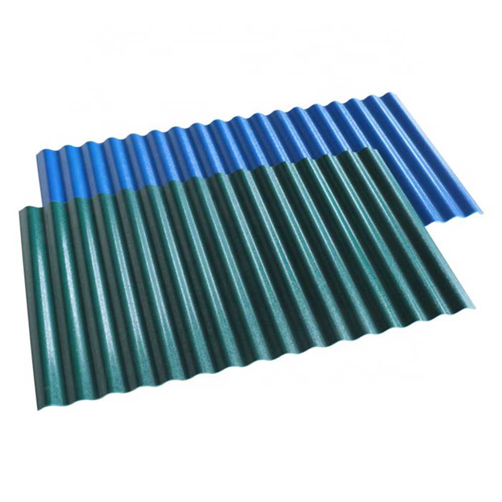 Blue Building Materials Colour Coated Synthetic Asphalt Roofing Shingles For Construction Composite Roof Tile