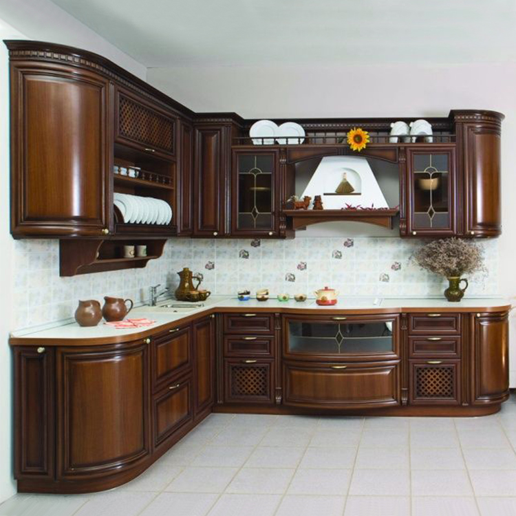 American style home cupboard cabinets design custom made solid wood kitchen cabinet