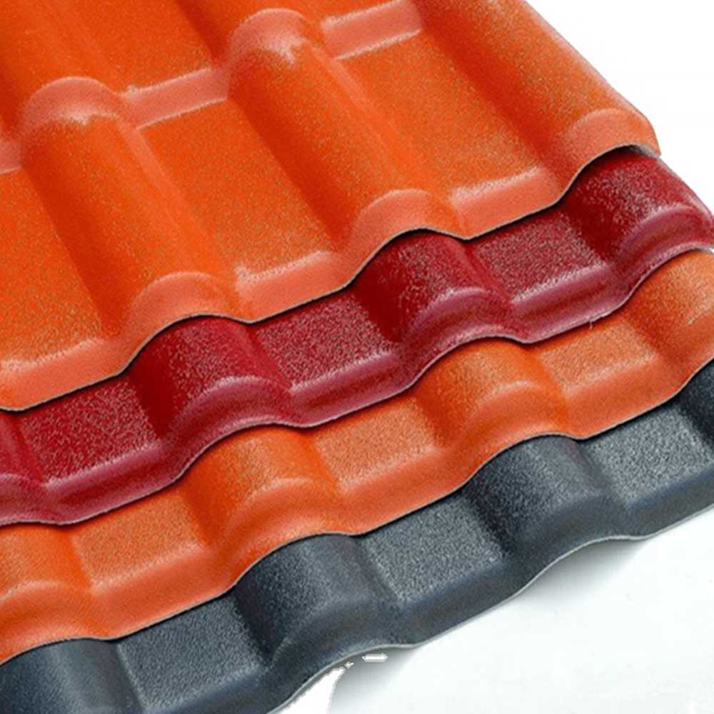 Brown Price Low Cost Asa Pvc Polyester House Roofing Sheets Resin Tile Roof Sheet