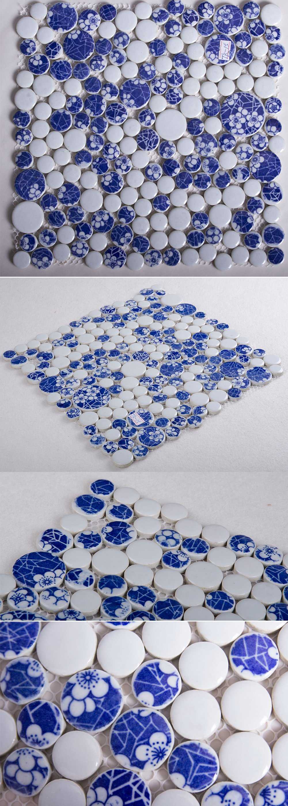 Flower Pattern Decoration Artist Ceramic Mosaic Tile for Sale