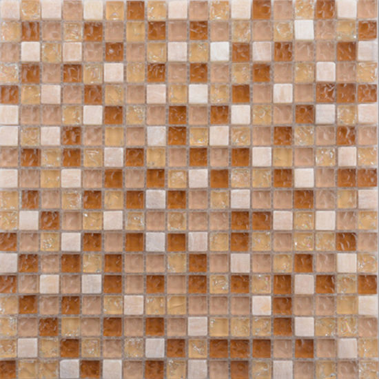 Red Glazed Glass Mosaic Tile