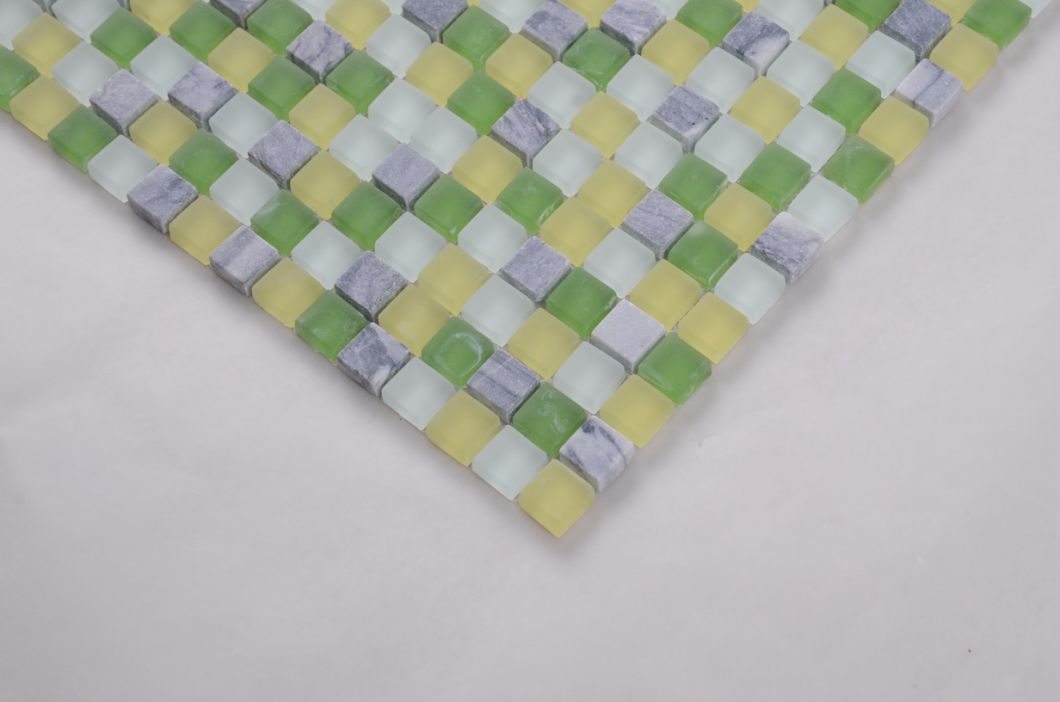Exterior House Decorative Office Glass Wall Stone Mosaic Tile