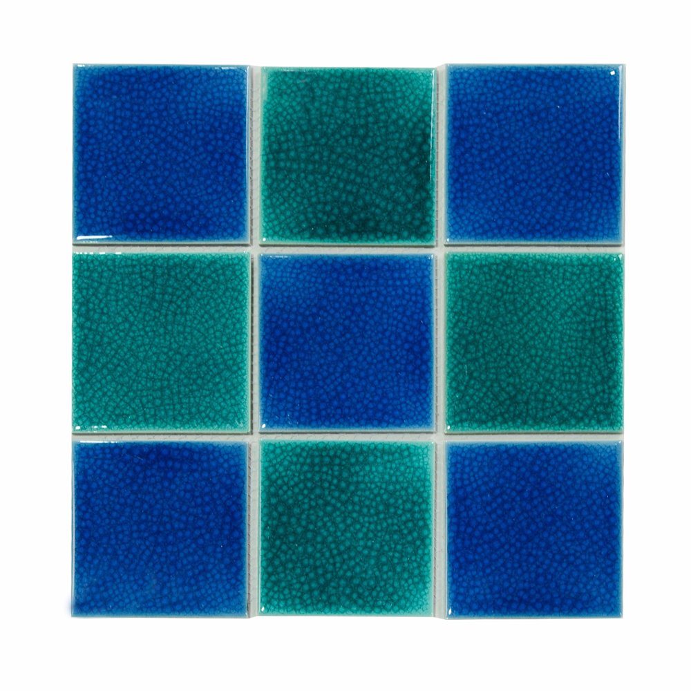 Big Size Blue and Green Mosaic Tiles for Swimming Pool Ceramic Mosaic
