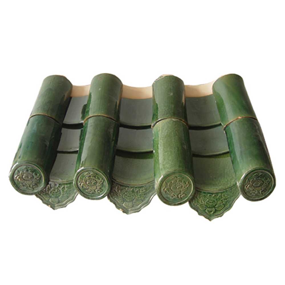 Green Chinese Roofing Tiles Green Products Ml-001