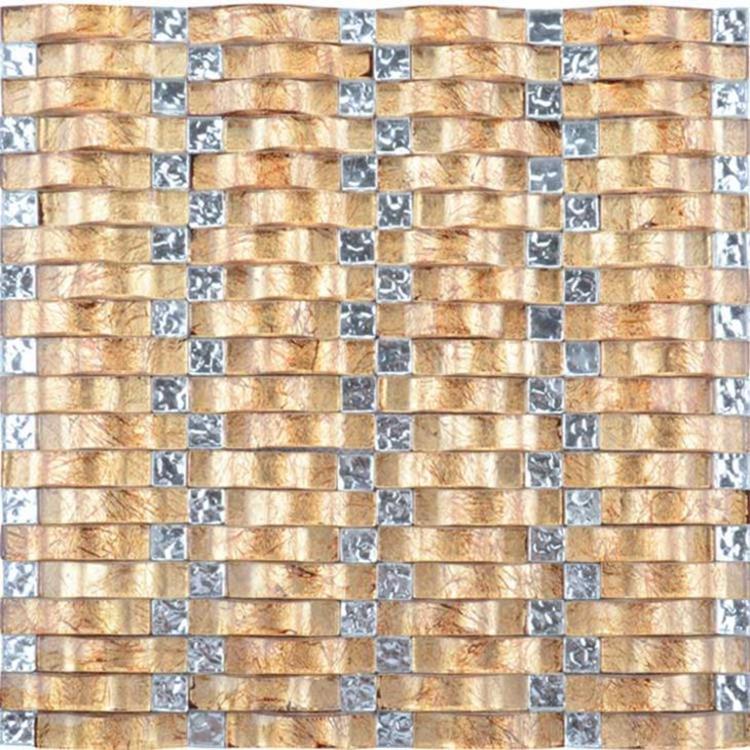 Gold And Silver Glass Mosaic Tiles