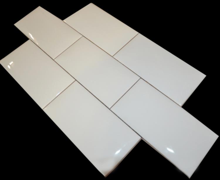 White Glazed Ceramic Wall Tiles,Size 75 x 150mm,Model HSM751500P Hanse Tiles Products