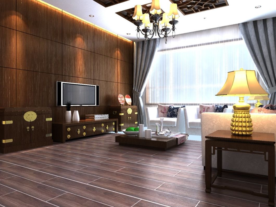 Fancy Floor Ceramic Wall Faux Wooden Tile