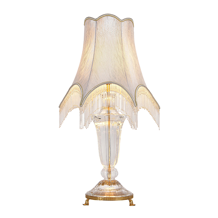 Hanse Ivory White Brass Table Lamp