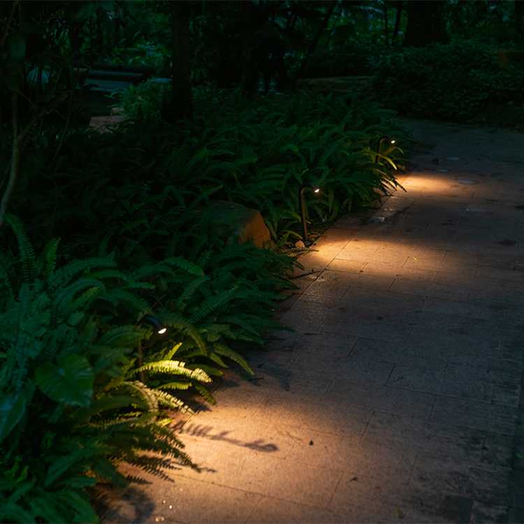 7-watt sand ash cob garden path lighting landscape