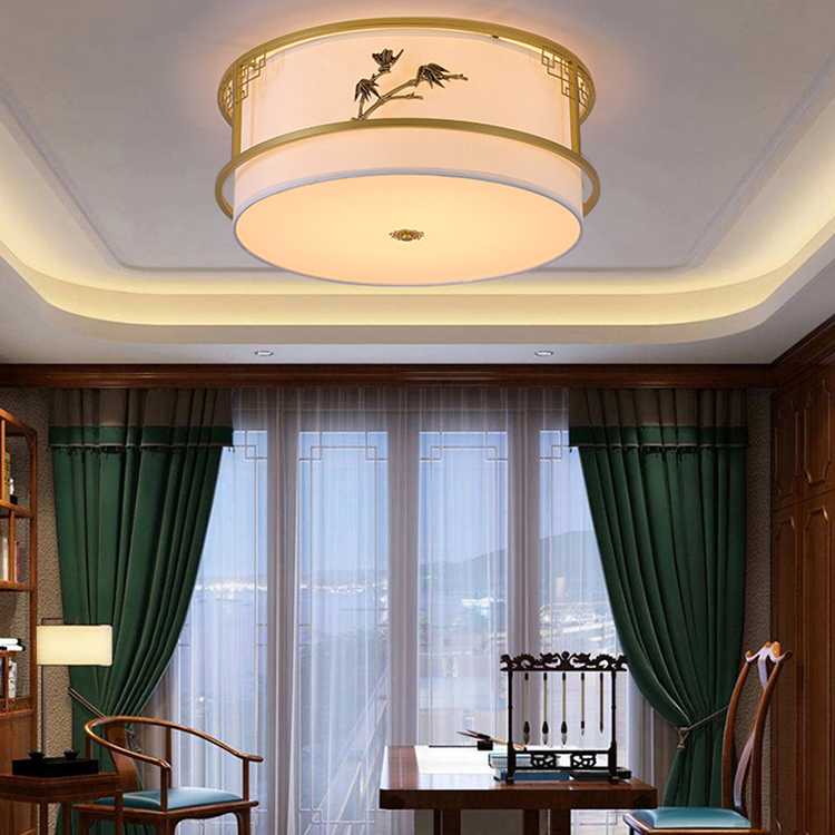 Hanse Embossed and Swallows Barrel Shaped Ceiling Light