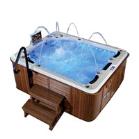SPA-018 luxury tv spa indoor hot tubs sale 5 person