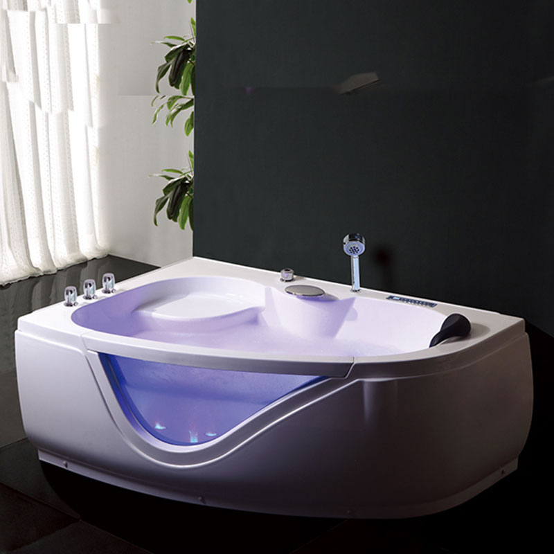 HS-B201A small corner bathtub 1000mm/triangle acrylic white bathtub/acrylic bathtub for 1 person