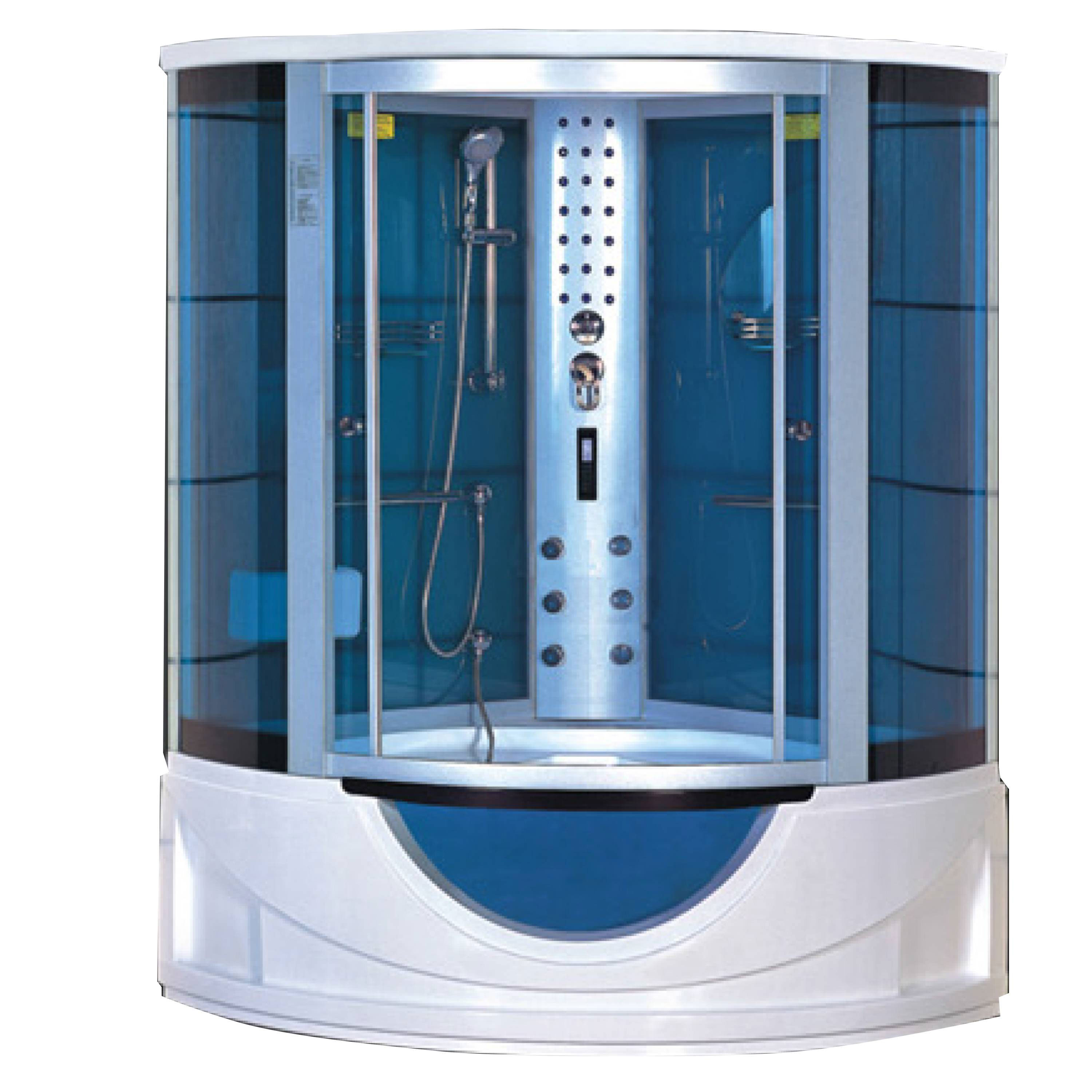 Compact European China One Person Acrylic Wet Steam Shower Room Design