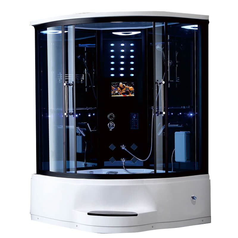 HS-SR085 computerized hydromassage wet steam bathroom shower cabins