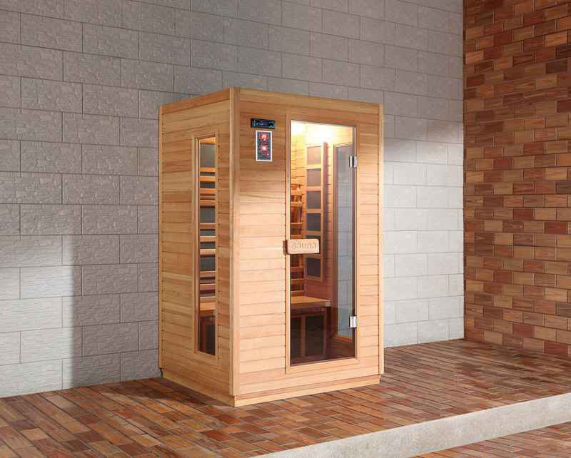 HS-SR90CF multi-function sauna room single person sauna infrared