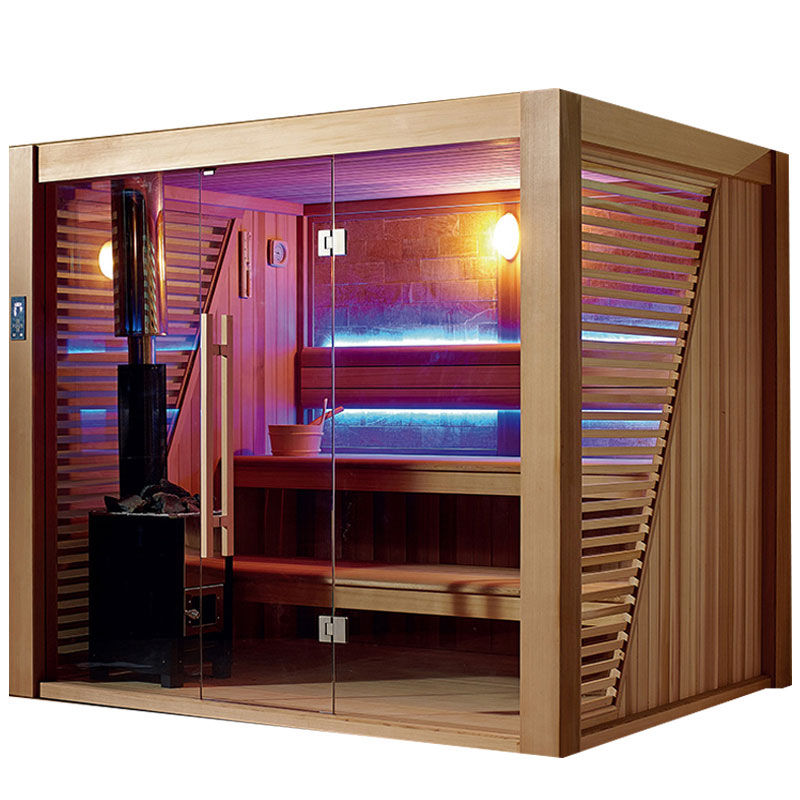 Big Sauna Room 6 People/ Cedar Wood Sauna/ Glass Sauna