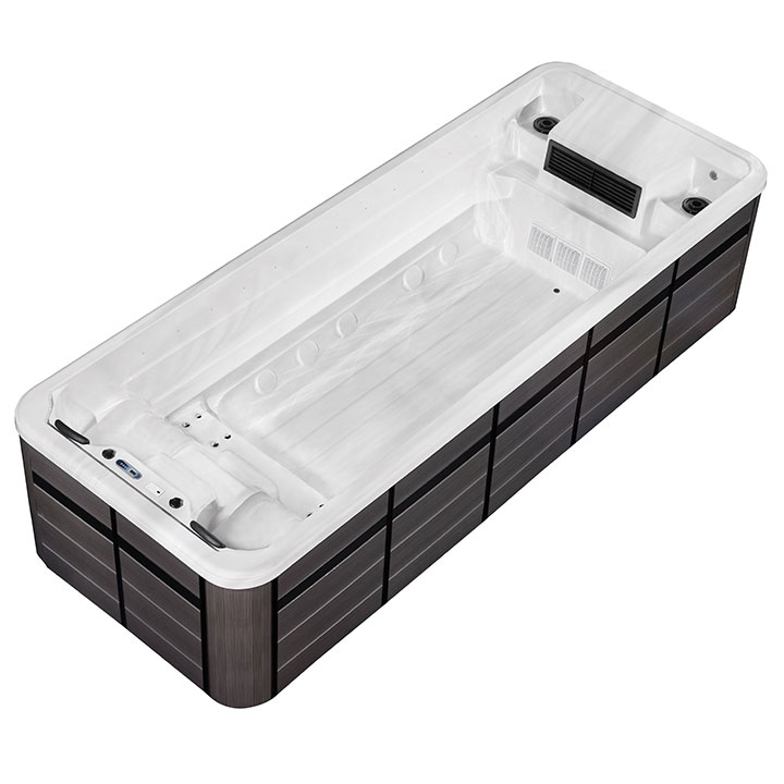 Luxury Family Fiberglass Large Hot Tubs Rectangular Outdoor Big Aboveground Swimming Pool Swimspa