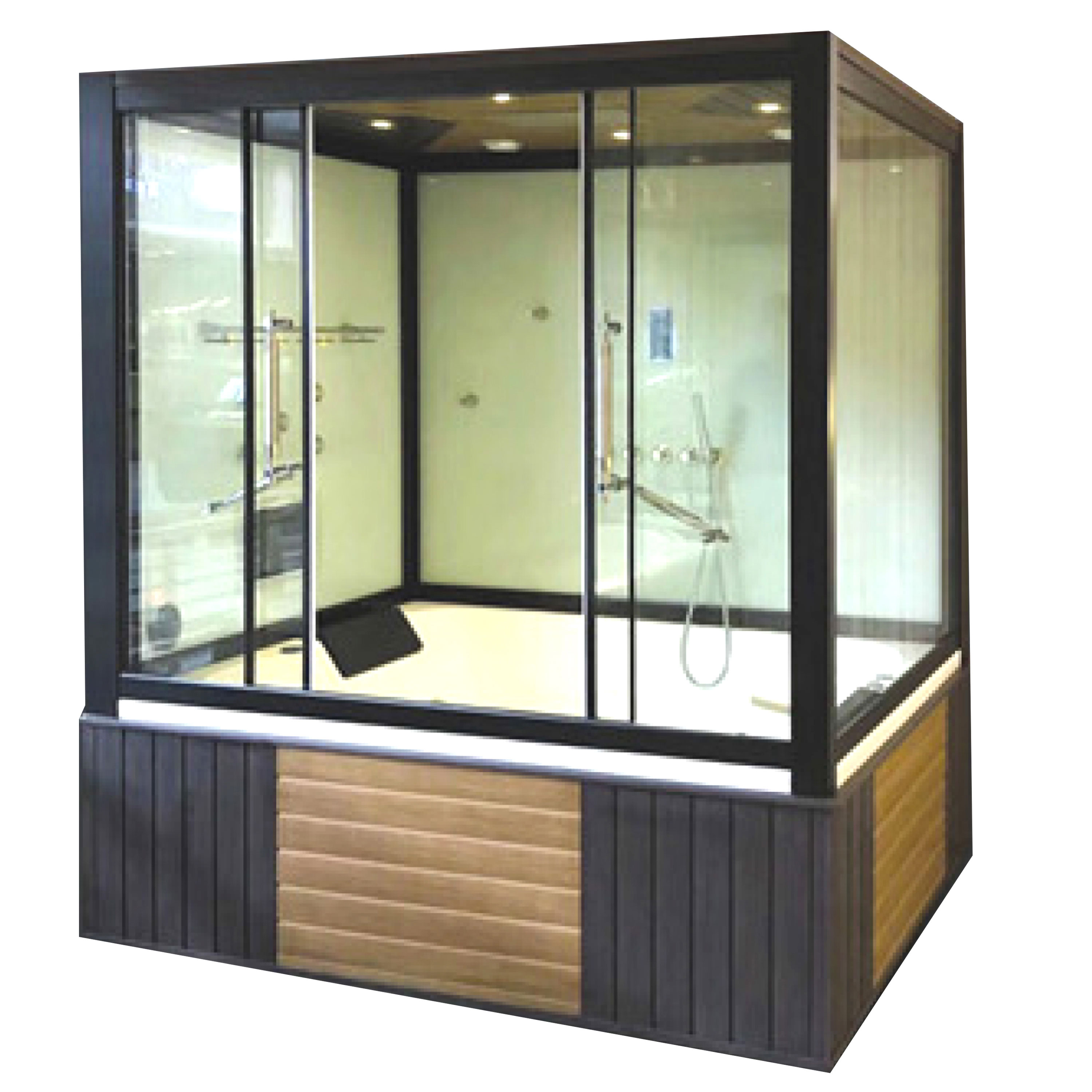 Italian Steam Shower Cabin/ Steam Bath Box/ Steam Room With Tub Steam Bath Shower Room
