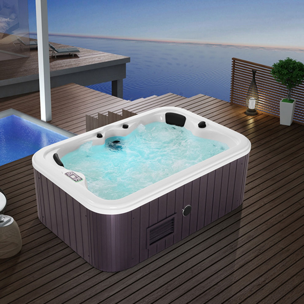 Deluxe Outdoor Wooden Bath Tube Hottub Spa