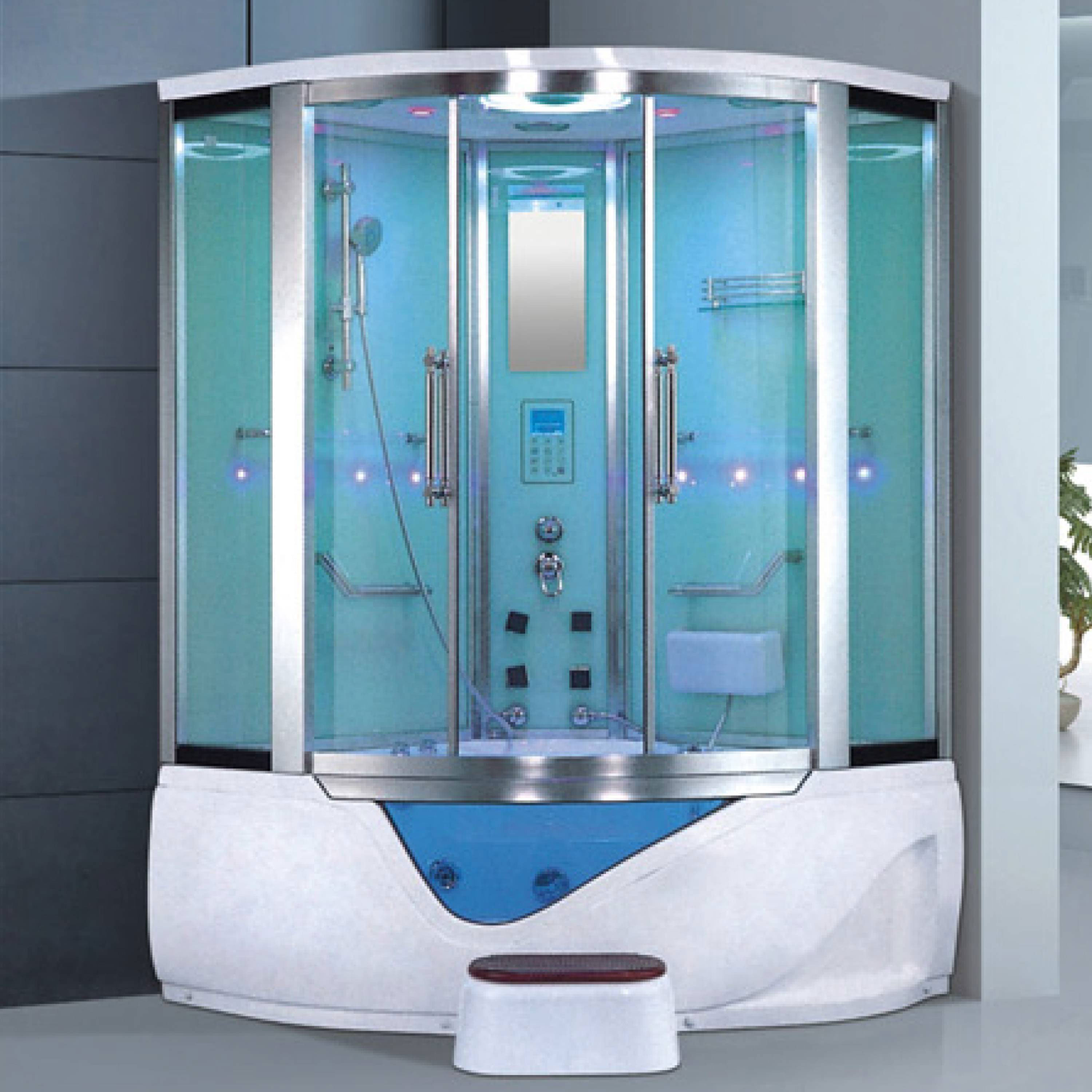 Steam Shower Whirlpool Bathtub/ Fiberglass Steam Room/ Water Steam Bath