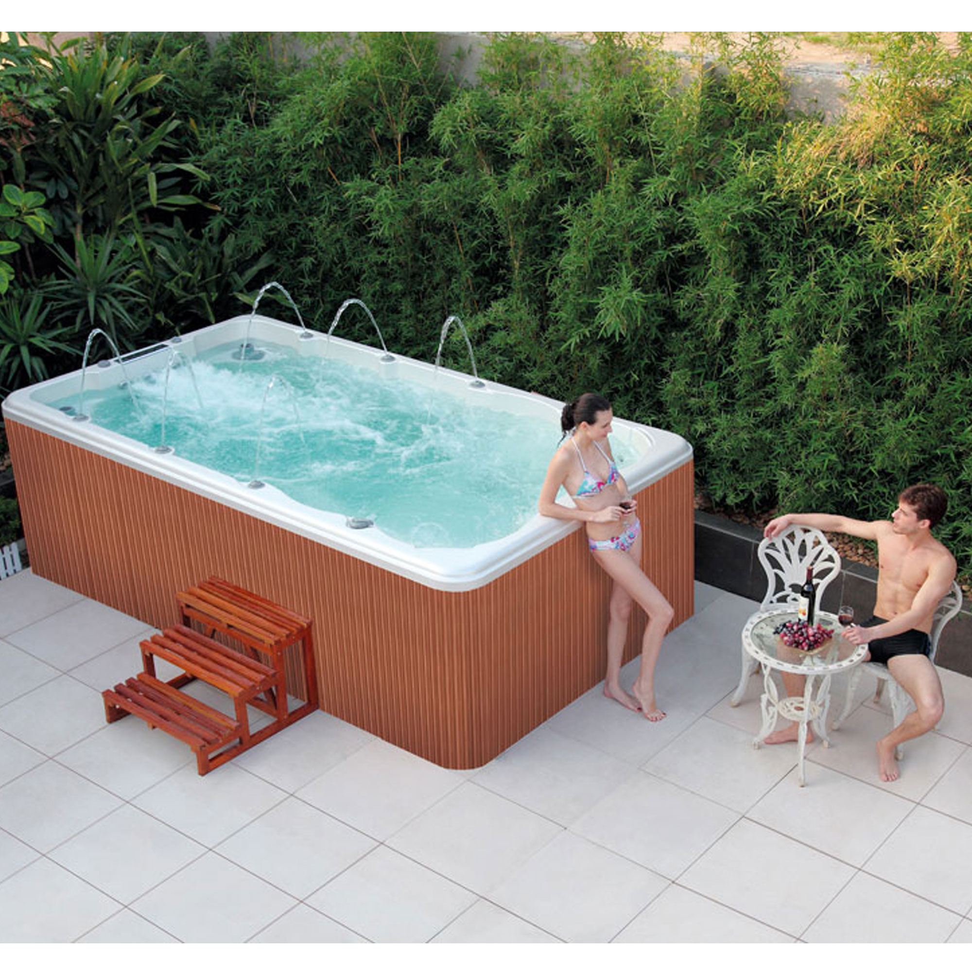 High Quality Garden Acrylic Whirlpool Mini Swimming Pool