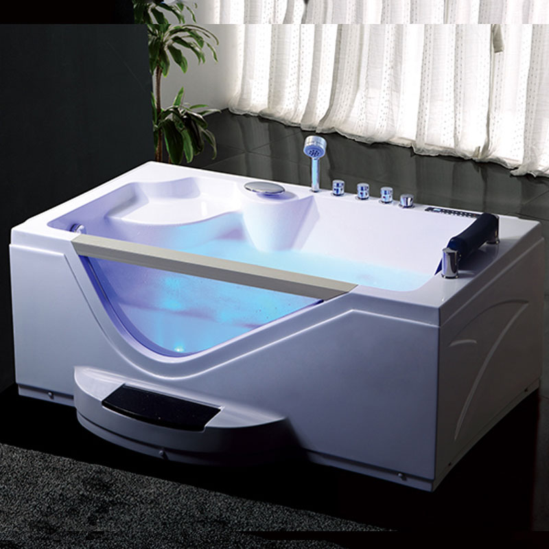 HS-B257A New high quality 1600mm rectangle mini jet whirlpool bathtub