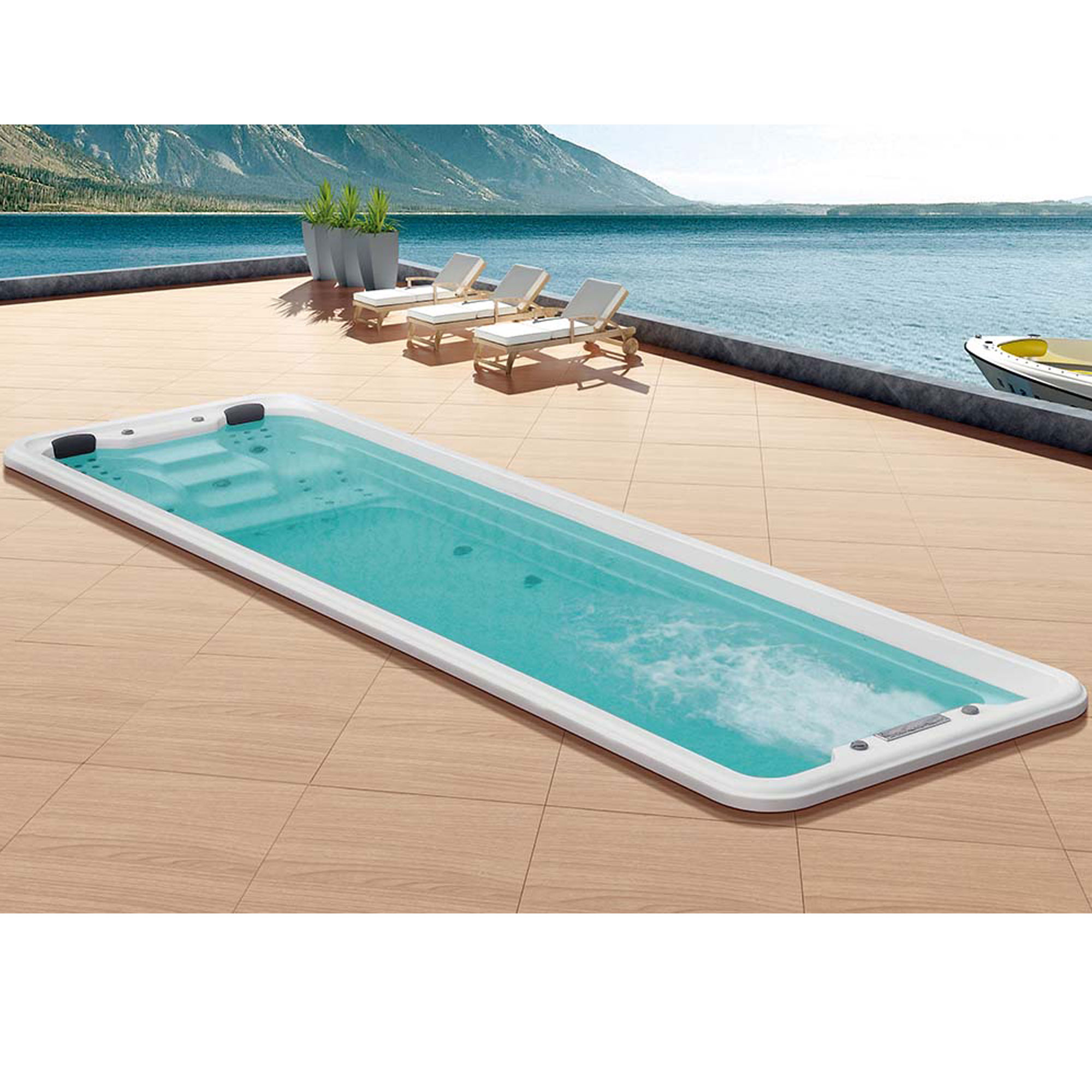 China Home Outdoor Spa Above Ground Whirlpool Swimming Pools