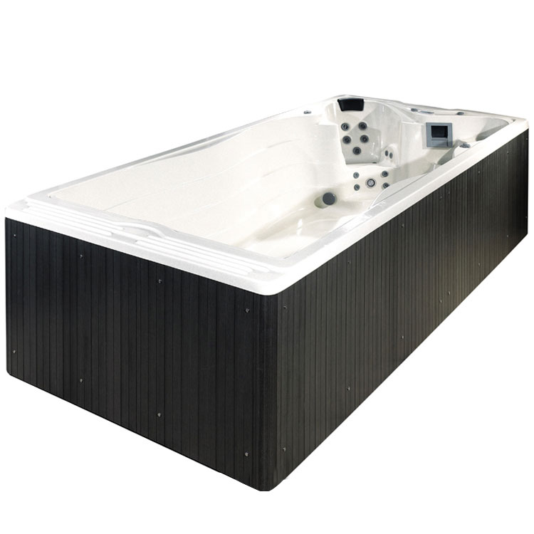 Prefabricated Garden Commercial Rectangular Above Ground Fibreglass Spa Swimming Pool