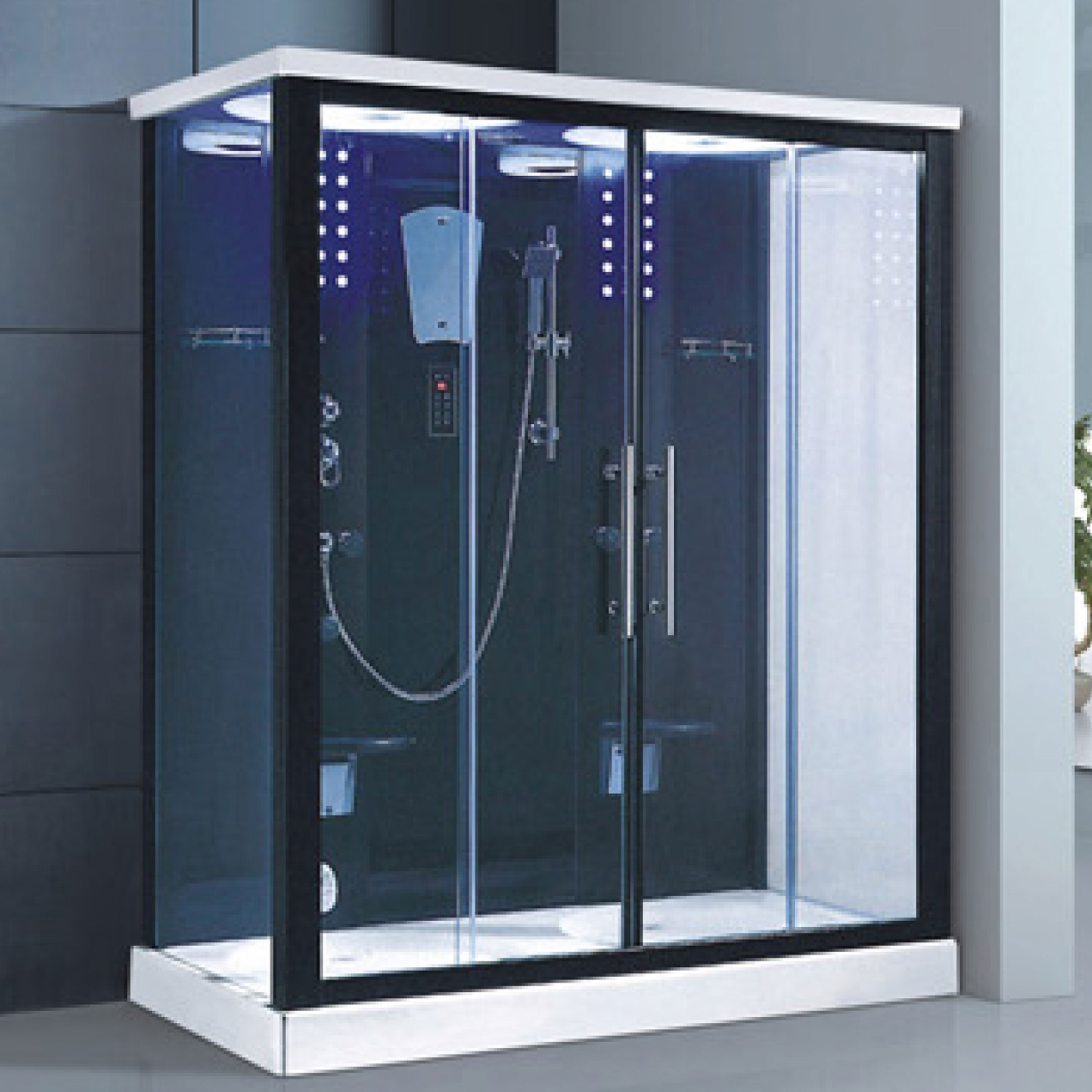 Luxury Home Steam Shower Cabin Cubicles Room Bath Kits 1200X900