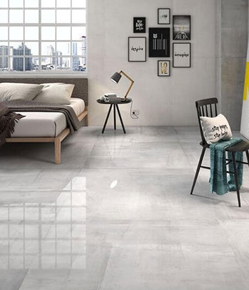 grey floor tiles