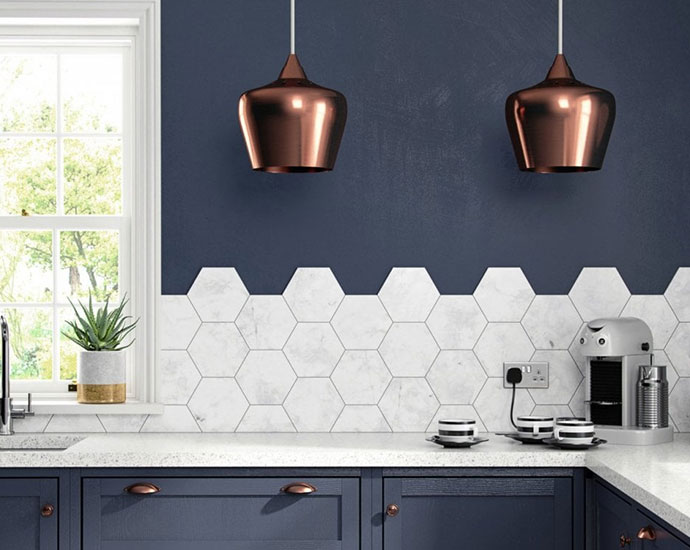 Hexagonal Kitchen Tile