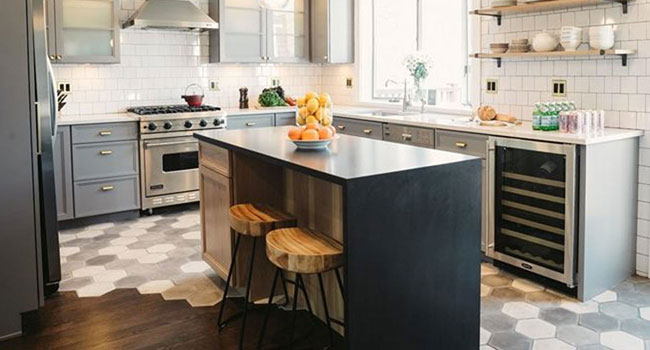 Hexagonal Kitchen Tile