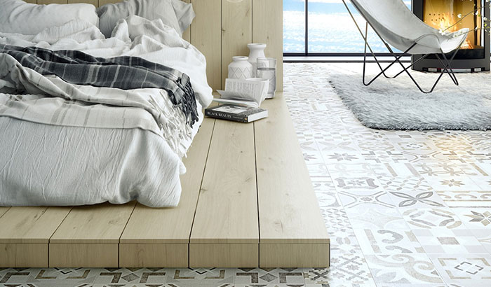 herringbone floor tile