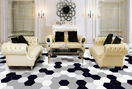 Hexagon Floor Tiles