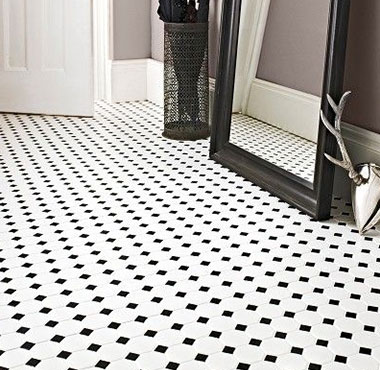 Octagon Floor Tile Flooring, Octagon Dot Tile Floor