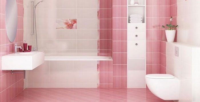pink tiles