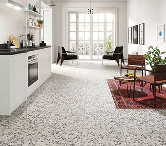 terrazzo floor tile