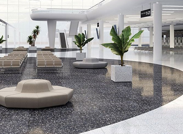 terrazzo floor tile