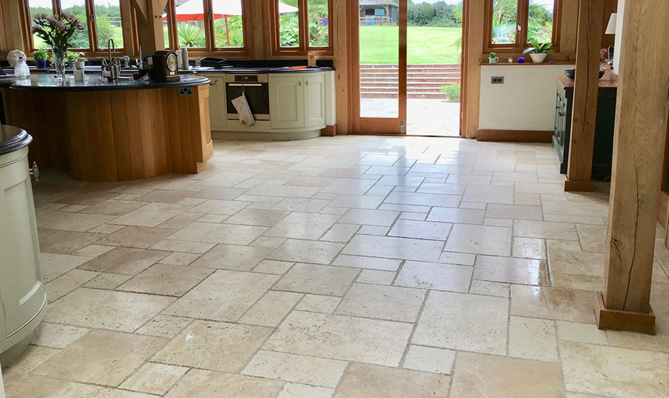 travertine floor tile