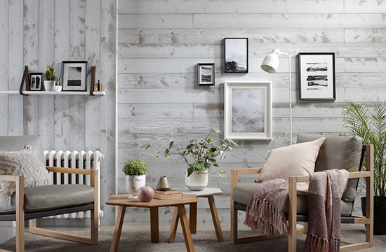 White Wood Wall Tiles