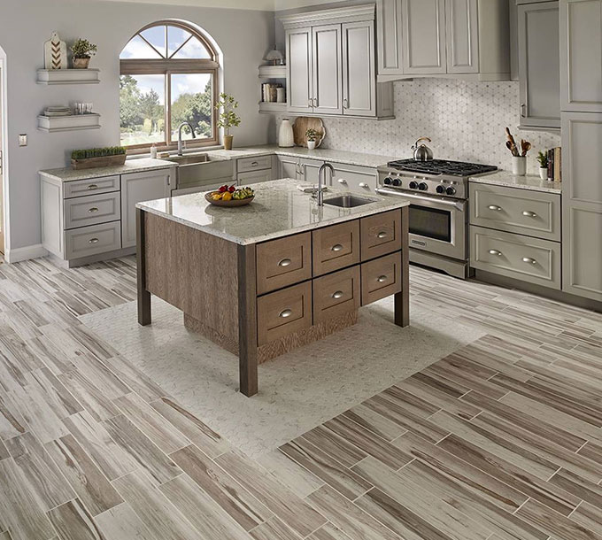 Wood Look Kitchen Tiles Effect, Wood Floors Or Ceramic Tile In Kitchen