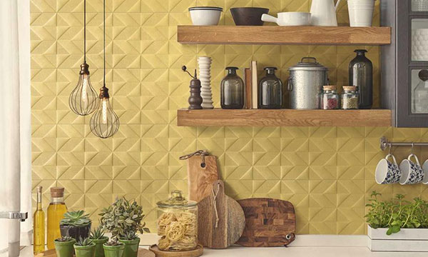 yellow wall floor tiles