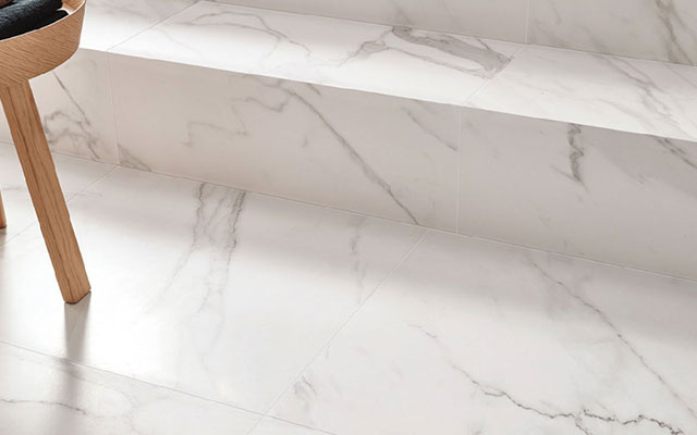 Marble Vs Look Tiles Flooring, Marble Tile Bathroom Floor Pros And Cons