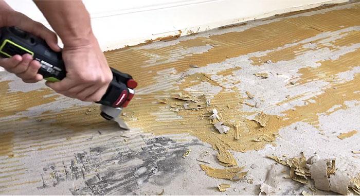 Remove Adhesive From Concrete Floors