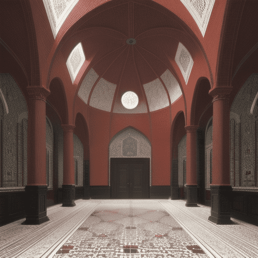  Red Mosaic Tile