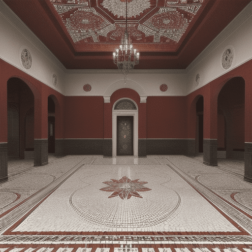  Red Mosaic Tile